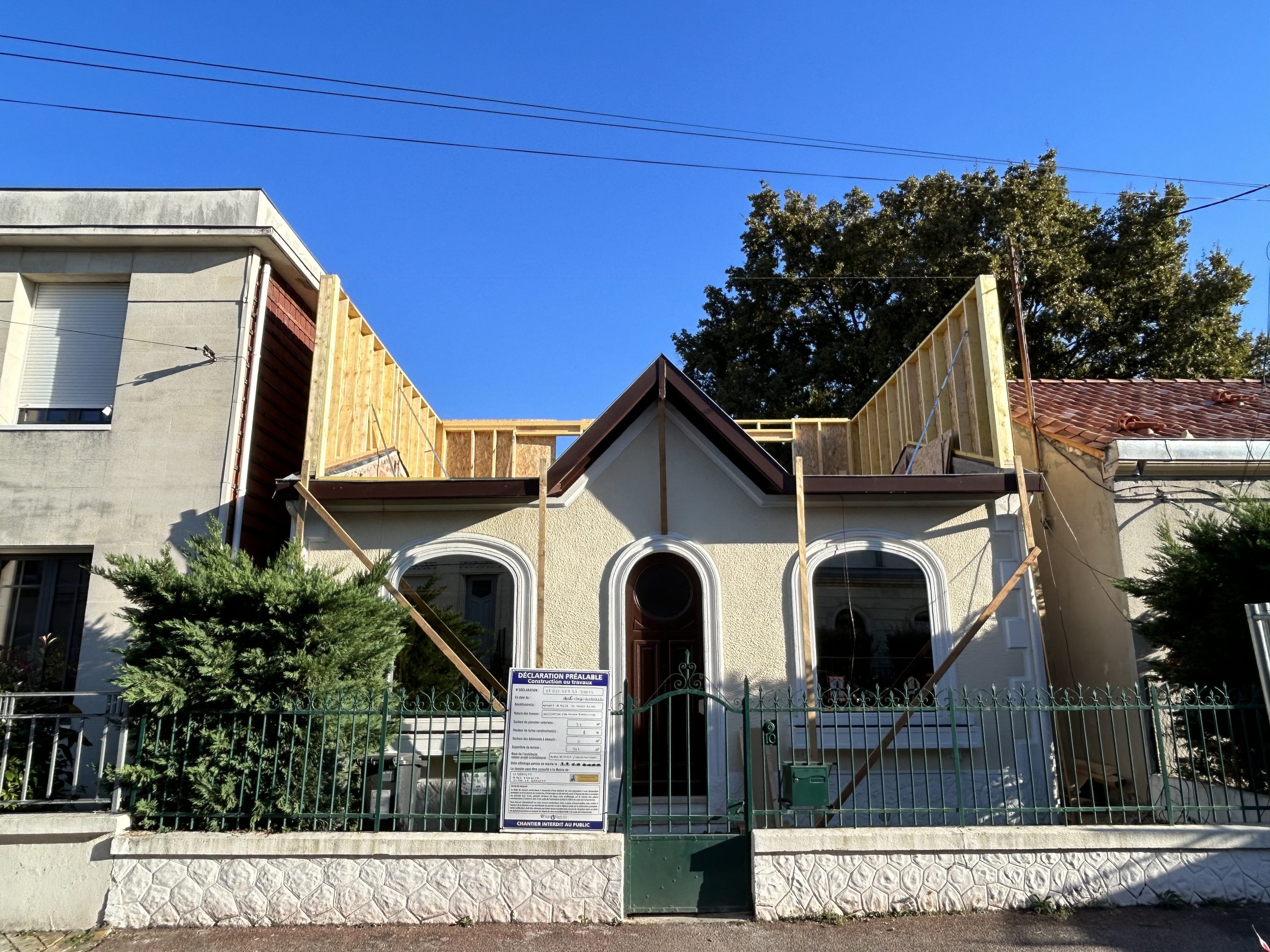Surélévation d’une maison individuelle - Parc Bordelais